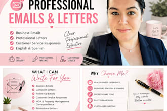 write professional business emails, letters and correspondence