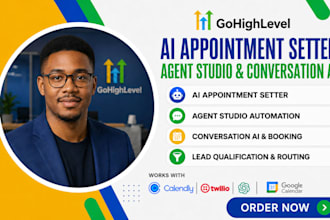 setup gohighlevel ai appointment setter agent studio conversation ai retell ai