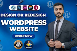 design or redesign a responsive wordpress website create modren website