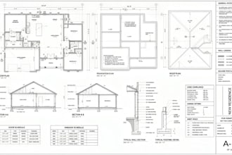 be your architect for city permit drawings, 2d floor plan, house plan,blueprints