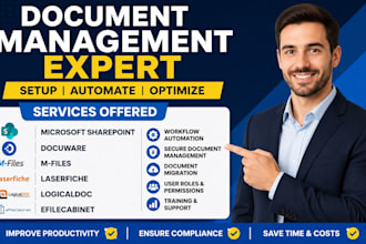 do microsoft sharepoint docuware m files laserfiche logicaldoc efilecabinet