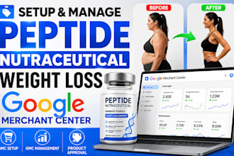 setup and manage peptide nutraceutical weight loss google merchant center gmc
