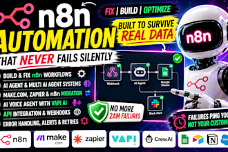 fix made make com automation n8n ai agent workflow zapier expert api integration