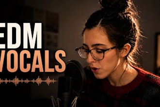 record ethereal female edm vocals for house, tech house and melodic techno music
