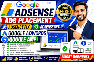 goo gle adsense ad placement adsence fix adsense setup ezoic approval google amp