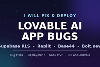 fix lovable ai website, saas mvp, lovable dev, lovable app bugs, supabase rls