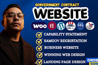 build government contract website with capability statement for sam gov