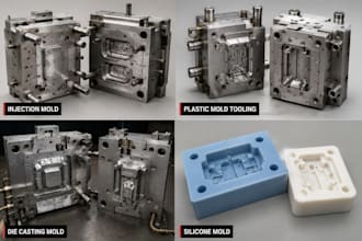 design injection mold, die casting mold, plastic mold tooling and silicone molds