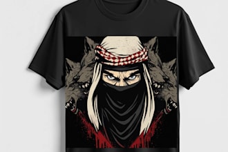 design modern minimalist tshirt with your idea