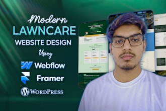 design or develop lawncare, landscape website or property maintenance website