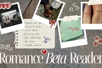 beta read your romance novel as an author in the genre