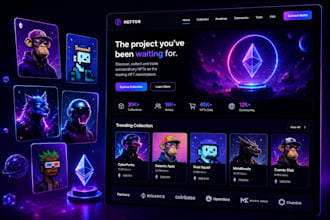 do figma nft website design nft crypto landing page web3 website using wordpress