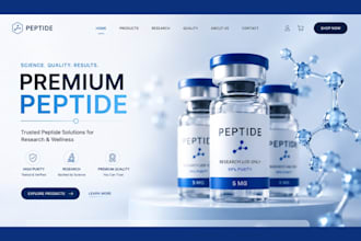 build fda compliant peptide website, reasearch peptide website peptide store