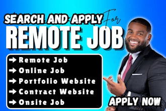 do job application, job search and apply for remote jobs and onsite jobs online