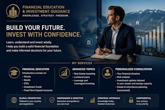 give you personal advises about investment and estates