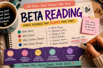 beta read sci fi horror thriller mystery fantasy manuscript uncover plot holes