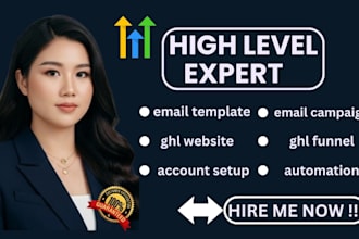 create setup, ghl funnel website email template campaign