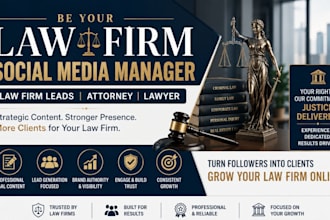 be your law firm social media manager law firm leads, attorney, lawyer