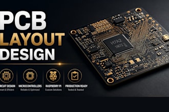develop pcb layout, circuit design, microcontroller and raspberry pi systems