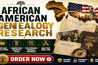 do african america genealogy resarch, trace family history and ancestry lineage