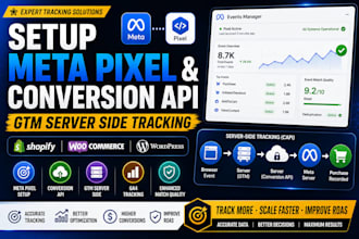 setup meta pixel conversion API, GTM server side tracking for shopify
