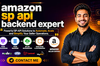 build amazon sp API backend using nodejs PHP or laravel