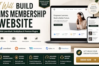build lms membership site with learndash buddyboss elearning subscription sites