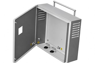 design sheet metal control panel, eletrical enclosure and dxf drawings