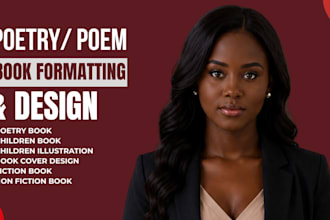 format poetry books, typeset poems, poem ,poetry book formatting for kindle KDP
