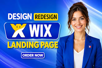 design wix landing page, wix sales page, lead generation website
