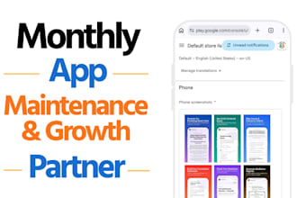 be your monthly app maintenance and growth partner