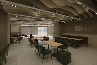 restyle3d roastery lounge,bistro interior,restaurant render,dessert shop,tea bar