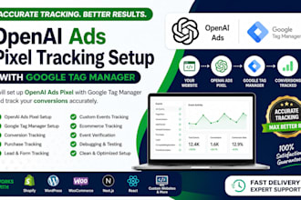 set up openai ads pixel tracking with google tag manager