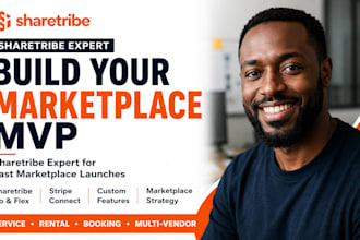 build sharetribe marketplace mvp, sharetribe go expert, figma to sharetribe flex