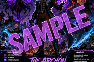 create custom superheroes and villains