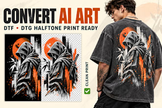 halftone artwork, ai designs for dtg dtf printing asap