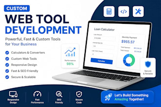 develop custom web tools, calculators, converters and online utilities