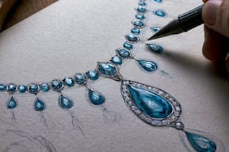make jewelry design in hand sketchs