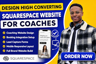 design squarespace website for coach, consultant, life coach or business coach