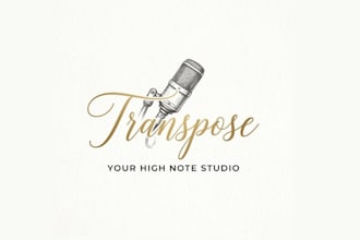 design music recording studio logo