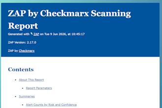 perform owasp zap security scanning and generate vulnerability reports