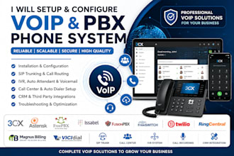 do 3cx voip installation freepbx, asterisk, magnus billing, fusionpbx, vicidial