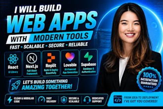 build ai web apps with replit, lovable, bolt and supabase