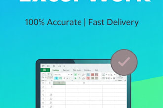 convert PDF to excel with 100 percent accurate manual data entry in 24 hours