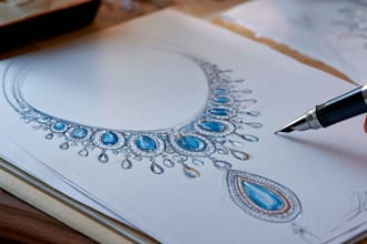 design jewelry hand sketches for you