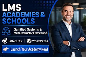 build a premium wordpress lifterlms website for online academy edtech platform