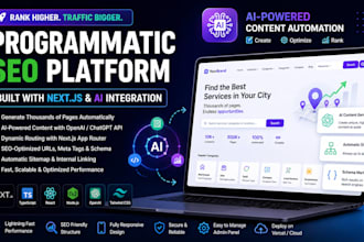 build a programmatic SEO website with nextjs ai integration