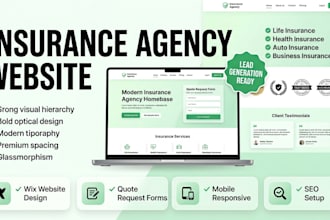 design wix insurance agency website for wix insurance broker wix agency