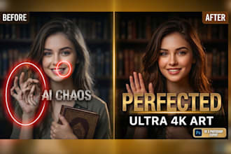 fix and retouch your ai generated images with photoshop