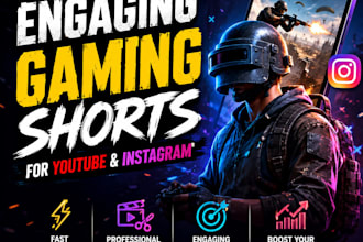 create engaging gaming shorts for youtube and instagram